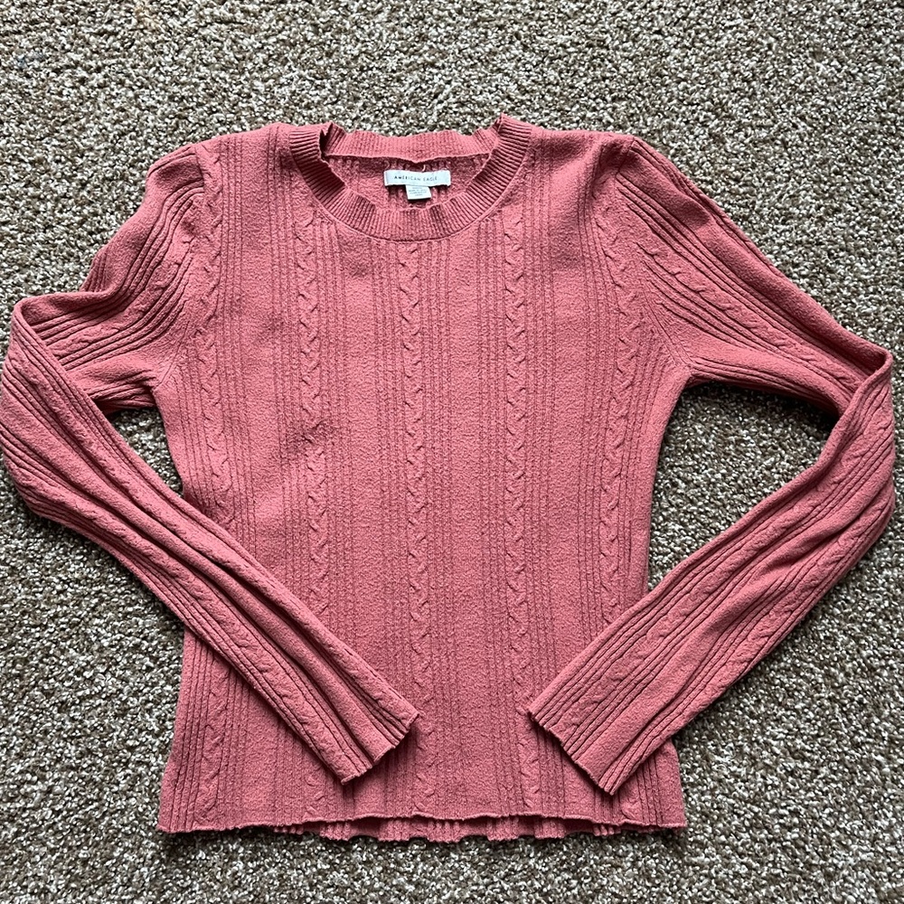 womens medium American Eagle blush pink long sleeve